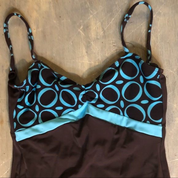 Class In Dancerwear leotard brown and blue Small - Picture 2 of 3